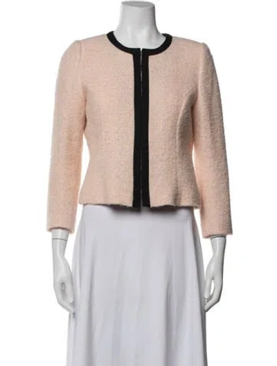 Pre-owned Ted Baker Wool Evening Jacket In Pink