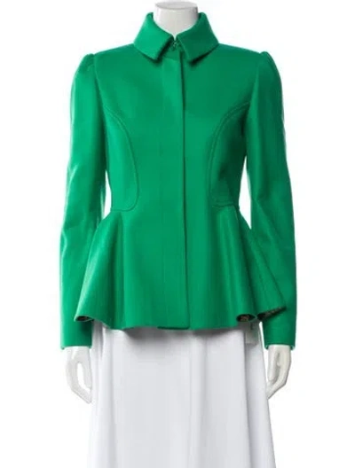 Pre-owned Ted Baker Wool Evening Jacket W/ Tags In Green