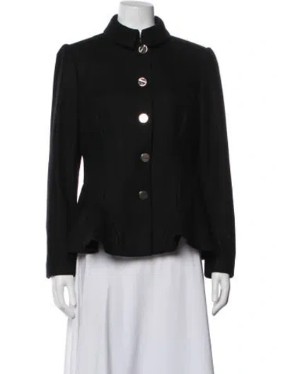 Pre-owned Ted Baker Wool Jacket In Black