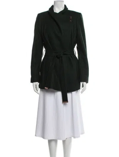 Pre-owned Ted Baker Wool Jacket In Green