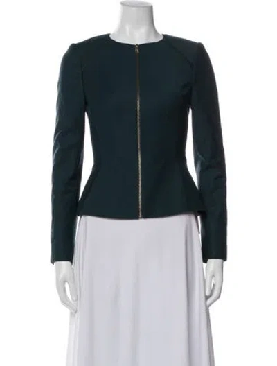 Pre-owned Ted Baker Wool Jacket In Green