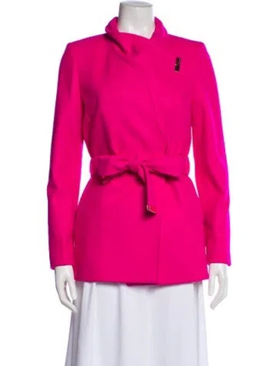 Pre-owned Ted Baker Wool Jacket In Pink