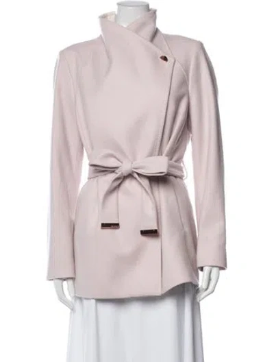 Pre-owned Ted Baker Wool Jacket In Pink