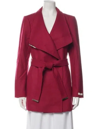 Pre-owned Ted Baker Wool Jacket In Red