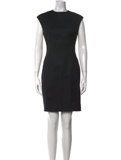 Pre-owned Ted Baker Wool Knee-length Dress In Black