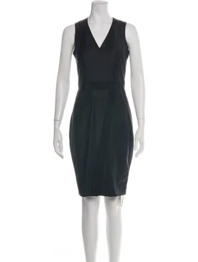 Pre-owned Ted Baker Wool Knee-length Dress W/ Tags In Black