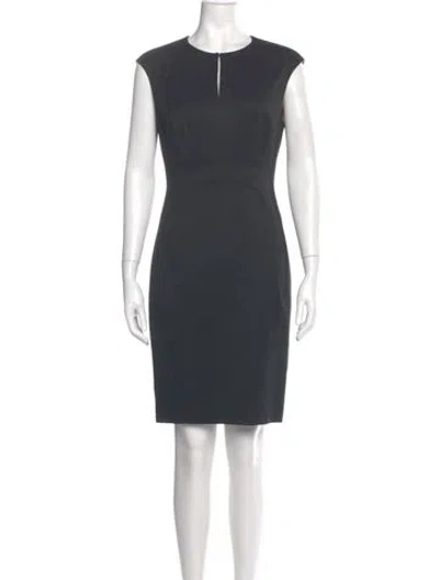 Pre-owned Ted Baker Wool Mini Dress In Gray