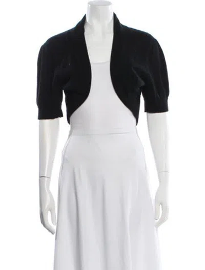 Pre-owned Ted Baker Wool Open Front Sweater In White
