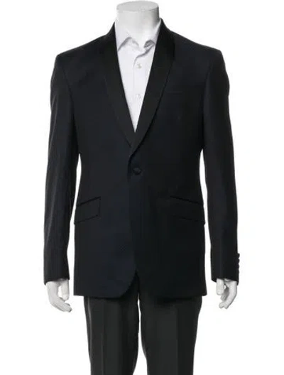 Pre-owned Ted Baker Wool Patterned Two-piece Blazer In Blue