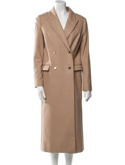 Pre-owned Ted Baker Wool Peacoat In Neutral