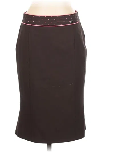 Pre-owned Ted Baker Wool Skirt In Brown