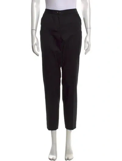 Pre-owned Ted Baker Wool Straight Leg Pants In Black