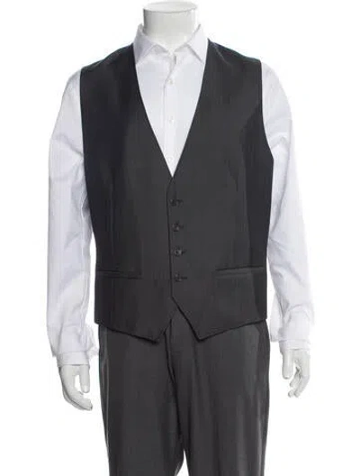 Pre-owned Ted Baker Wool Suit Vest In Gray