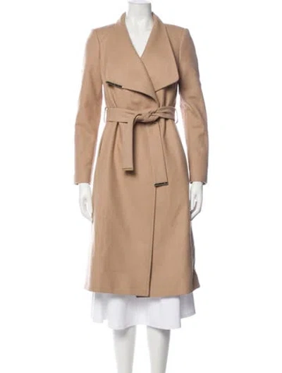 Pre-owned Ted Baker Wool Trench Coat In Neutral