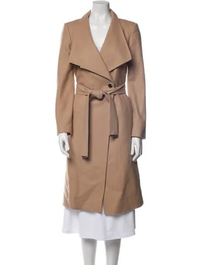 Pre-owned Ted Baker Wool Trench Coat In Neutral