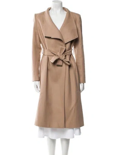 Pre-owned Ted Baker Wool Trench Coat In Neutral
