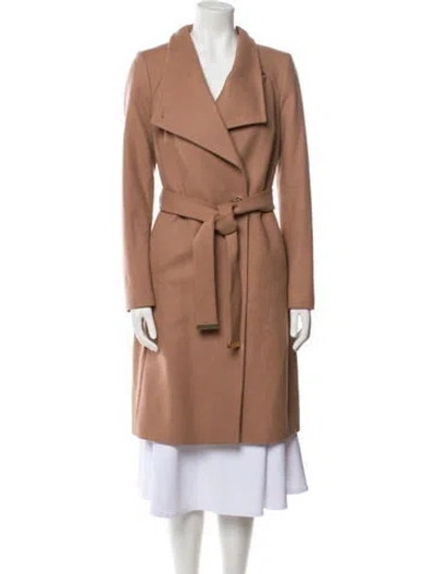 Pre-owned Ted Baker Wool Trench Coat In Neutrals