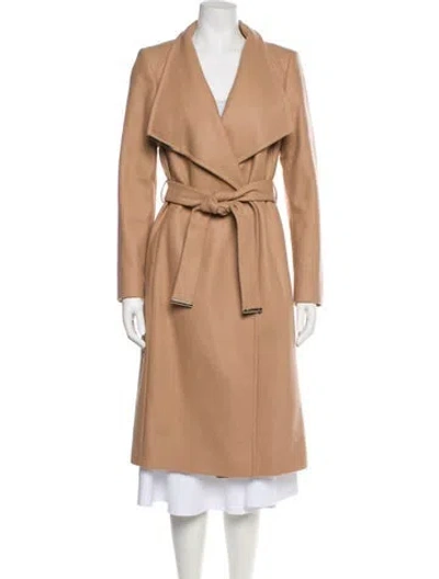 Pre-owned Ted Baker Wool Trench Coat In Pink