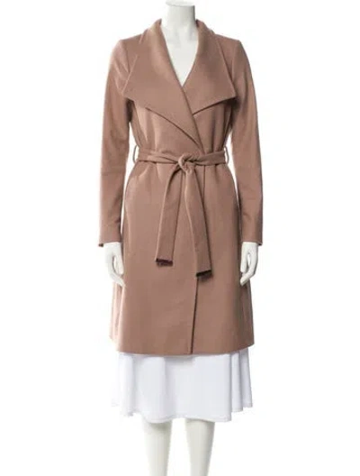 Pre-owned Ted Baker Wool Trench Coat In Pink