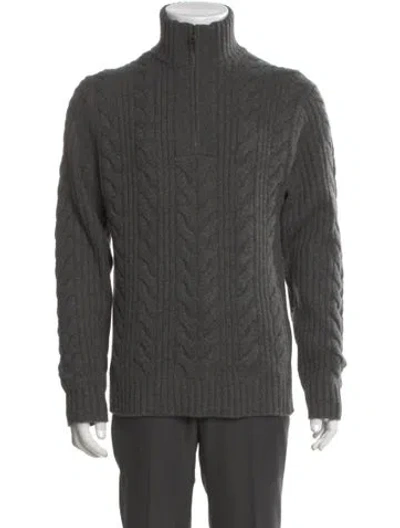 Pre-owned Ted Baker Wool Turtleneck Pullover In Gray