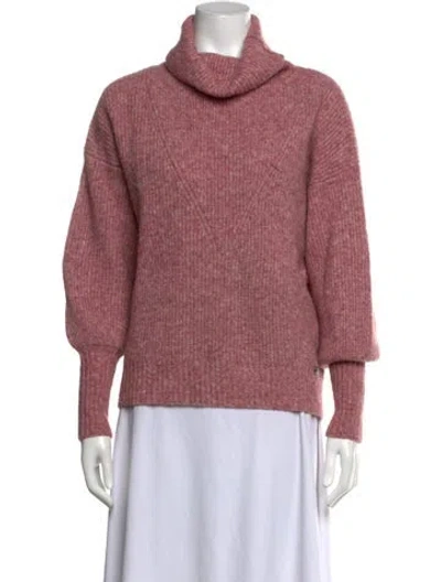 Pre-owned Ted Baker Wool Turtleneck Sweater In Pink
