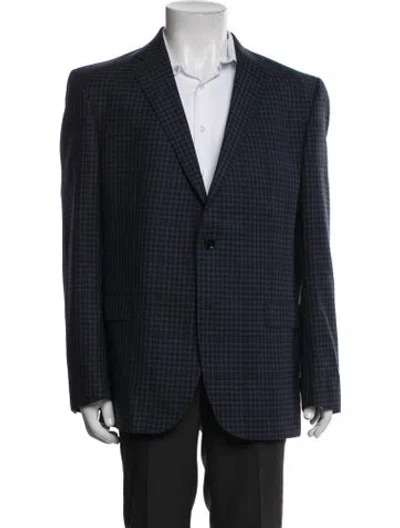 Pre-owned Ted Baker Wool Two-piece Blazer In Blue