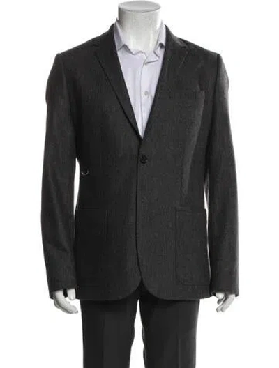 Pre-owned Ted Baker Wool Two-piece Blazer In Gray
