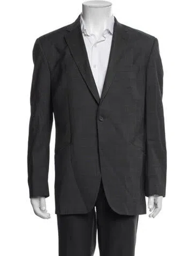 Pre-owned Ted Baker Wool Two-piece Blazer In Grey