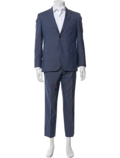 Pre-owned Ted Baker Wool Two-piece Suit In Blue