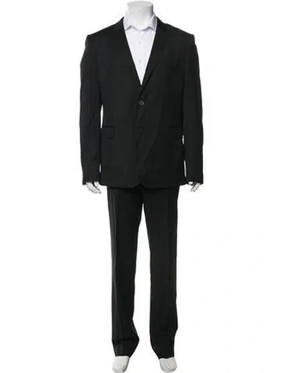 Pre-owned Ted Baker Wool Two-piece Suit Vest In Black/green