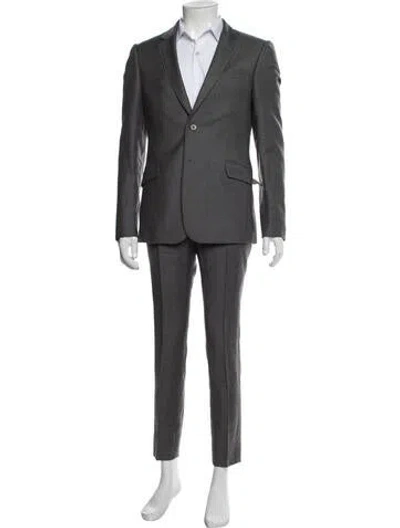 Pre-owned Ted Baker Wool Two-piece Suit Vest In Gray