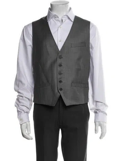 Pre-owned Ted Baker Wool Vest In Gray
