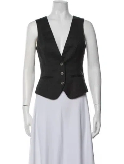 Pre-owned Ted Baker Wool Vest In Grey