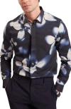 Ted Baker Wrenin Photographic Floral Print Button-up Shirt In Multi