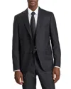 Ted Baker Wright Grid Modern Fit Suit Jacket In Black