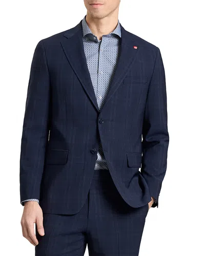 Ted Baker Wright Plaid Modern Fit Suit Jacket In Blue