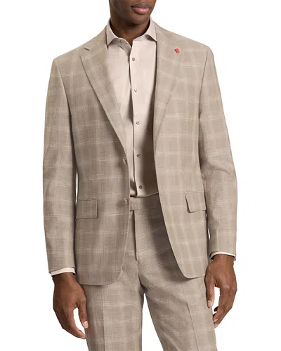 Ted Baker Wright Plaid Modern Fit Suit Jacket In Brown