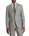 Ted Baker Wright Plaid Modern Fit Suit Jacket In Gray