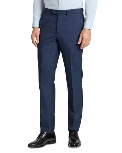 Ted Baker Wright Plaid Modern Fit Suit Pants In Blue