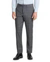 Ted Baker Wright Plaid Modern Fit Suit Pants In Gray