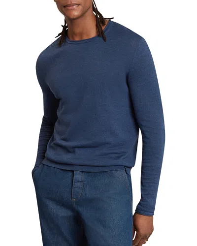Ted Baker Yaen Regular Fit Linen Blend Sweater In Blue