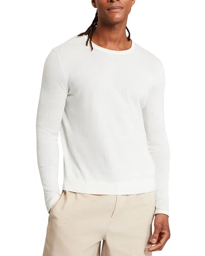 Ted Baker Yaen Regular Fit Linen Blend Sweater In White