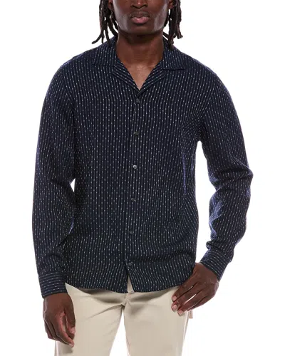 Ted Baker Yarn Dye Shirt In Blue