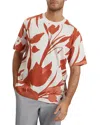 Ted Baker Yiannos Knit Floral Tee In Red