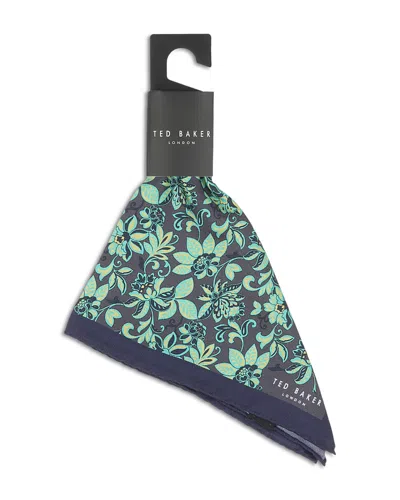 Ted Baker York Satin Floral Pocket Square In Multi