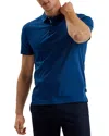 Ted Baker Zeiter Cotton Soft Touch Slim Fit Polo Shirt In Blue