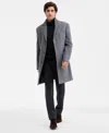 Ted By Ted Baker Men's Classic-fit Twill Wool-blend Overcoat In Gray