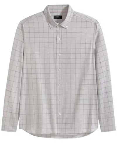 Ted By Ted Baker Men's Euston Long-sleeve Plaid Point-collar Cotton Shirt In Gray