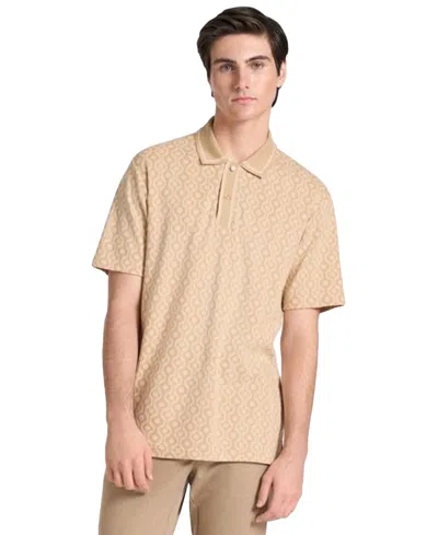 Ted By Ted Baker Men's Fulham Jacquard Classic-fit Polo Shirt In Neutral