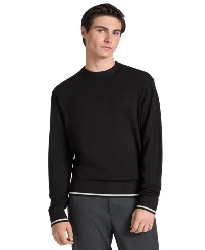 Ted By Ted Baker Men's Hendon Long-sleeve Regular-fit Crewneck Sweater In Black